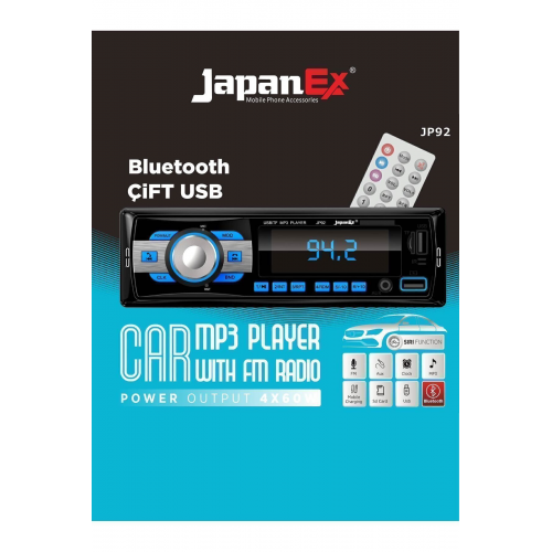 Çift Usb Bluetooth Oto Teyip Araba Teyibi Japanex Teyb Jp92