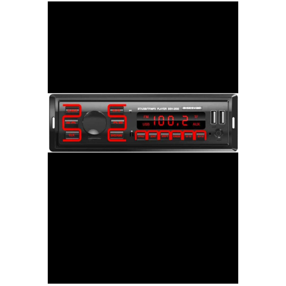 Çift Usb Bluetooth Usb Mmc Kart Telefon Şarj Edebilen Yeni Nesil Çıkışlı 2500