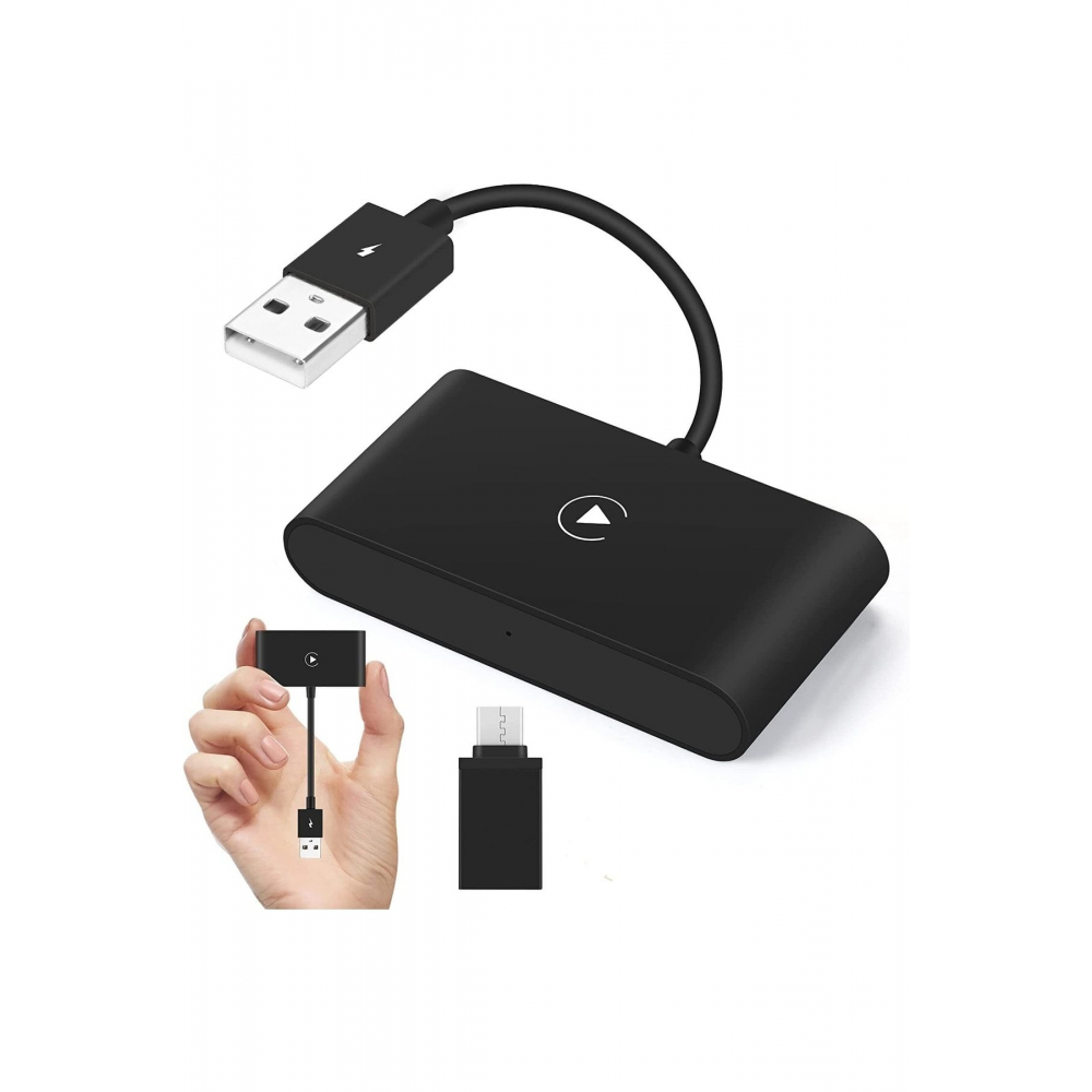 Android Telefon Için Kablosuz Carplay Adaptör Kablosuz Oto Araç Car Play Tak Çalıştır Dongle Usb-c