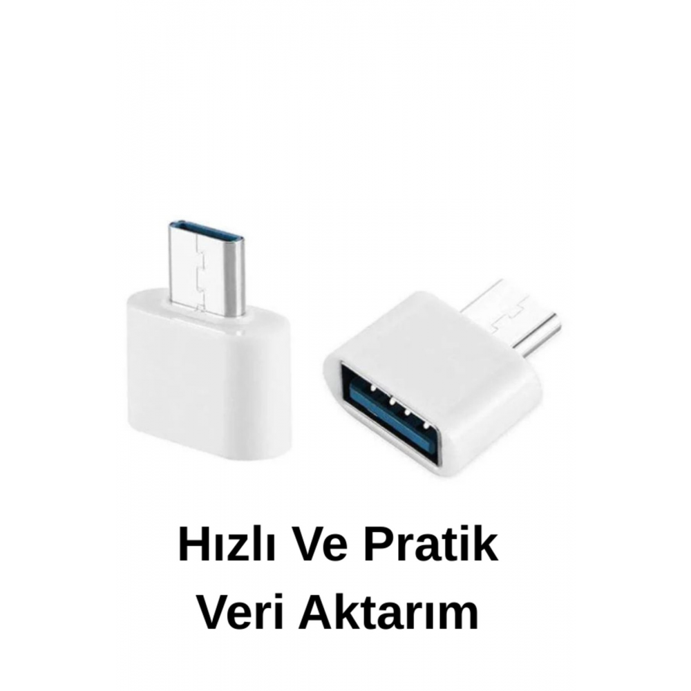 Usb To Type-c Giriş Çevirici Otg Adaptör 1 Adet Carx8