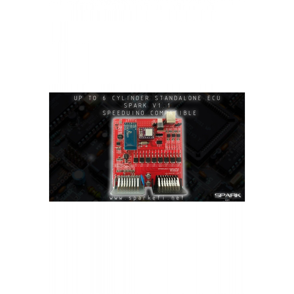 SPEEDUINO SPARK V1.1 STANDALONE ECU BEYİN 6 SİLİNDİR'E KADAR UYUMLU MAX9926 DRV8825 BLUETOOTH