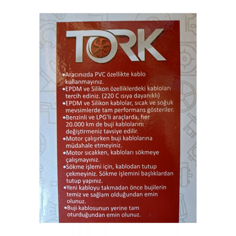 FORD TAUNUS YANMAZ TORK MARKA BUJİ KABLOSU