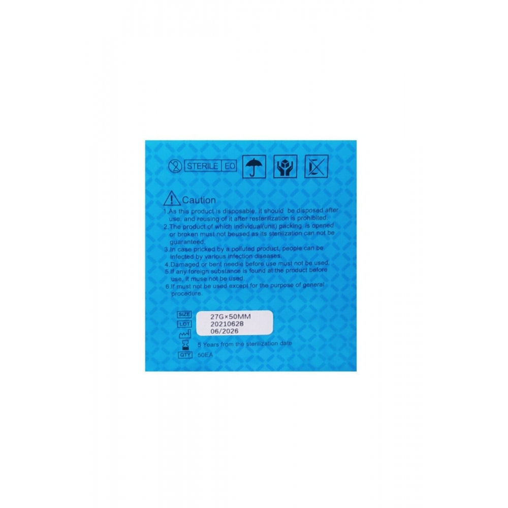 Dolgu Kanülü 27g x 50 mm 1 Adet