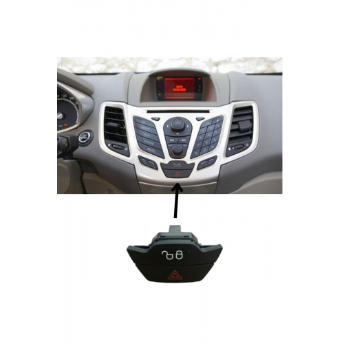 Dörtlü Flaşör Düğmesi Ve Kapı Kilit Düğmesi Focus/c-max/transit V363/transit Custom/courier