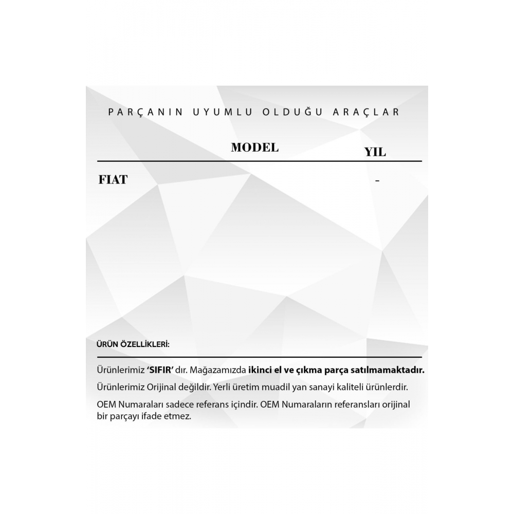 Fiat Uyumlu Kilometre Sıfırlama Çubuğu