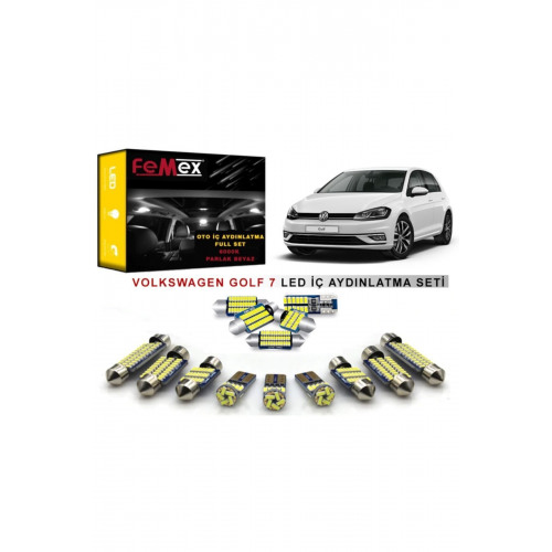 Volkswagen Passat CC LED Uyumlu İç Aydınlatma Ampul Seti FEMEX Parlak Beyaz