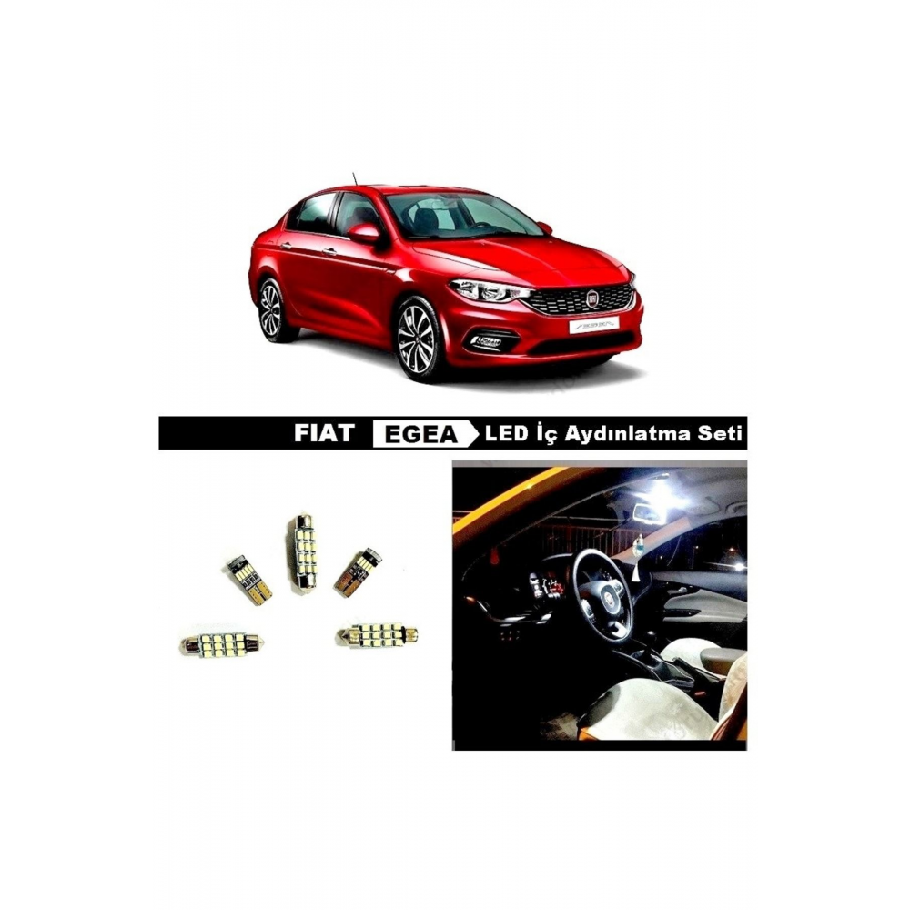 Fıat Egea Led Iç Aydınlatma Ampul Seti Beyaz 4 Adet