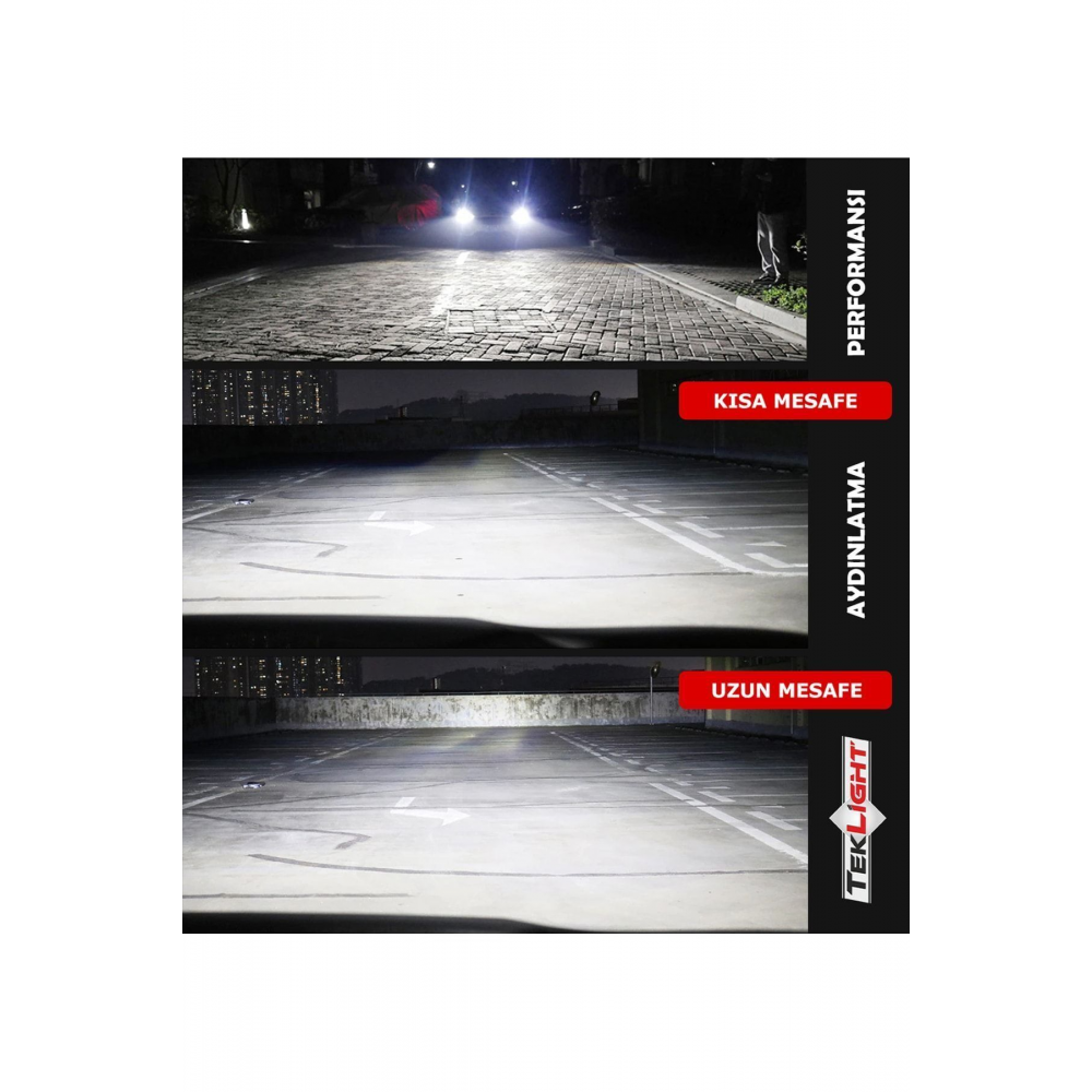 H4 Led Xenon Far Ampulu 10000 Lümen Şimşek Etkili