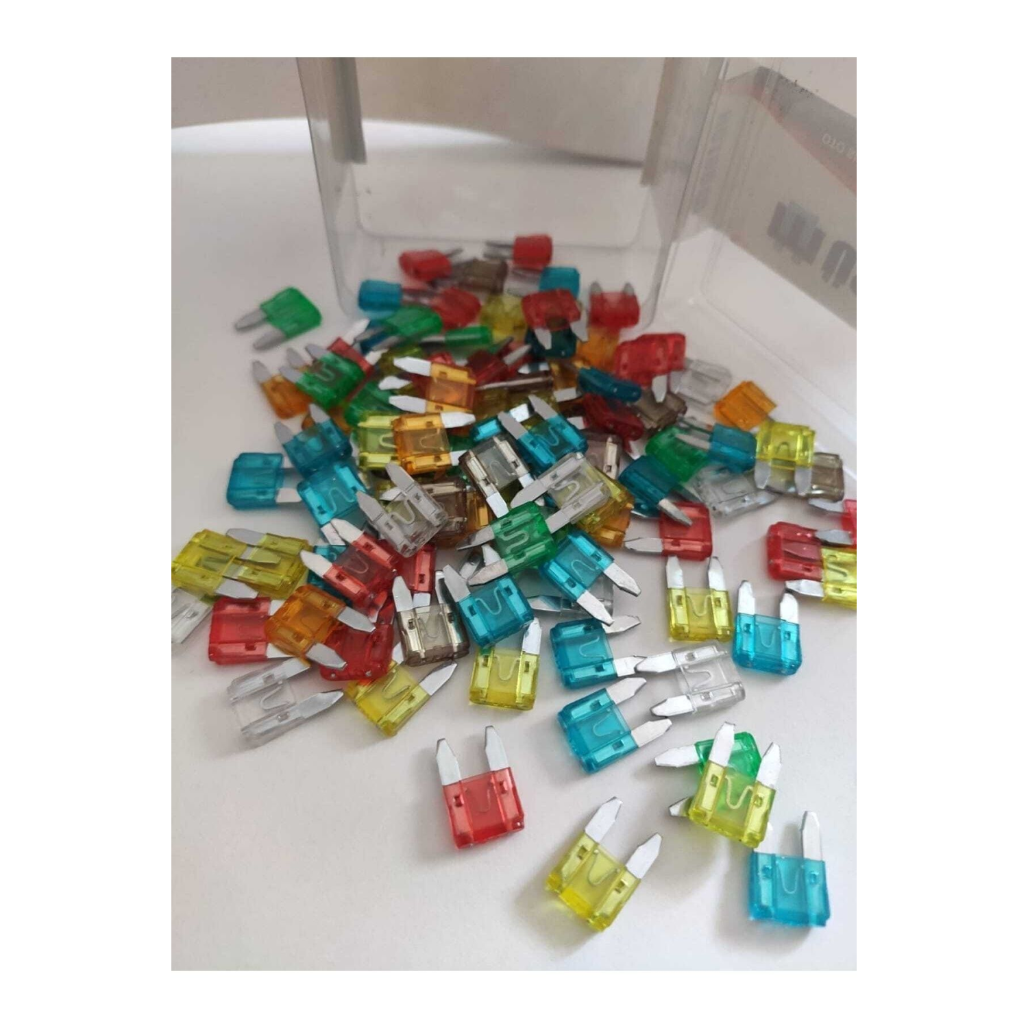 100 Adet Küçük Bıçak Sigorta Seti Karışık Amperler