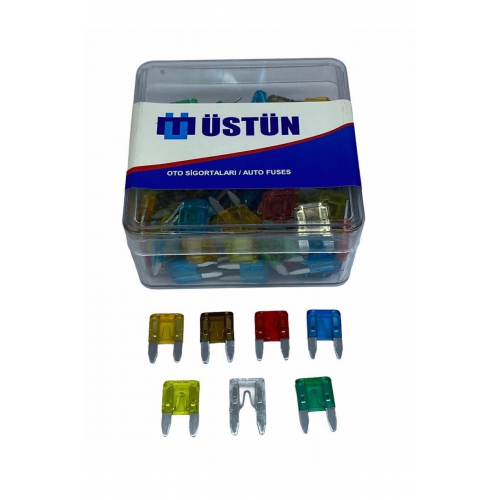 Mini Bıçak Sigorta Karışık (5 A*7.5 A*10 A*15 A*20 A*25 A*30 A) (100 Ad)