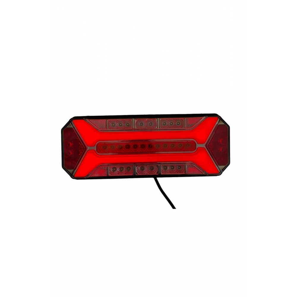 Yeni Star Neon Led Stop Lambası Kayar Sinyalli Kamyon-tır-dorse-karavan-kamyonet 12x24 Volt 1adet