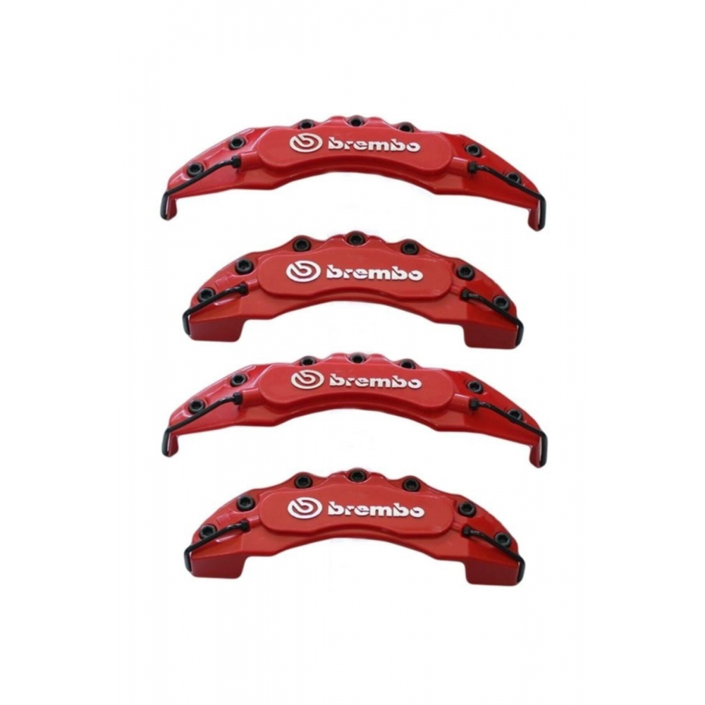 Ford Focus 2-3-4 Marka Araç Için Uyumlu Kırmızı Kaliper Kapağı 4lü Yağ Hortumlu 18inç Ve Üst