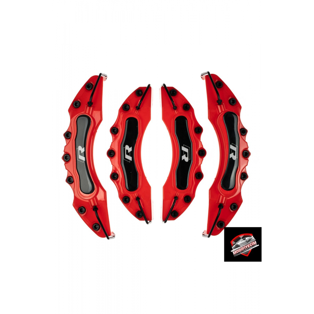 R Fren Kaliper Kapağı 4 Adet R Kırmızı