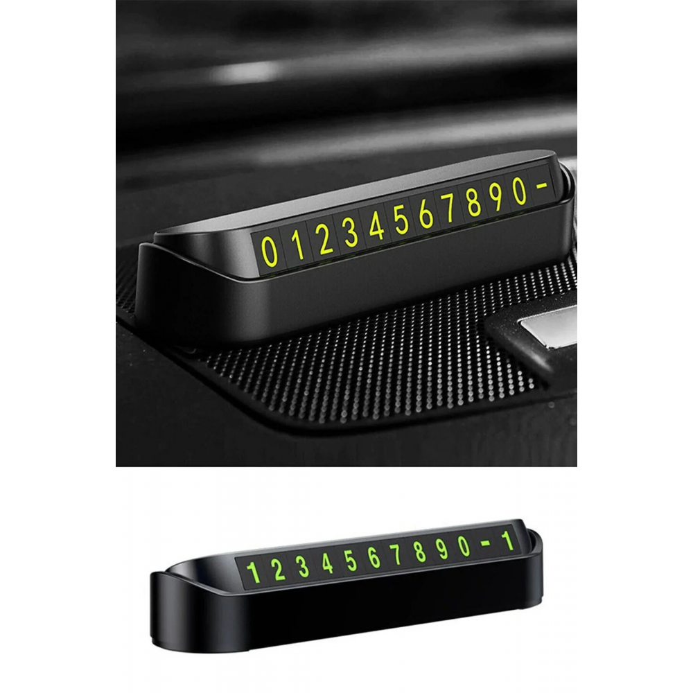 Araç İçi Fosforlu Numaralık Tüm Marka Araçlar İle Uyumlu Yapışan Ve Gece Parlayan Araba Süsü Oto