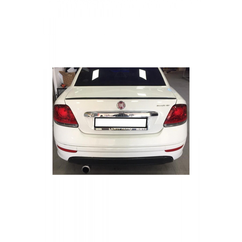 Spoiler Fiat Linea Bagaj Üzeri Çıta - Spoiler Pianoblack - Parlak Siyah + Çift Taraflı Bantlı