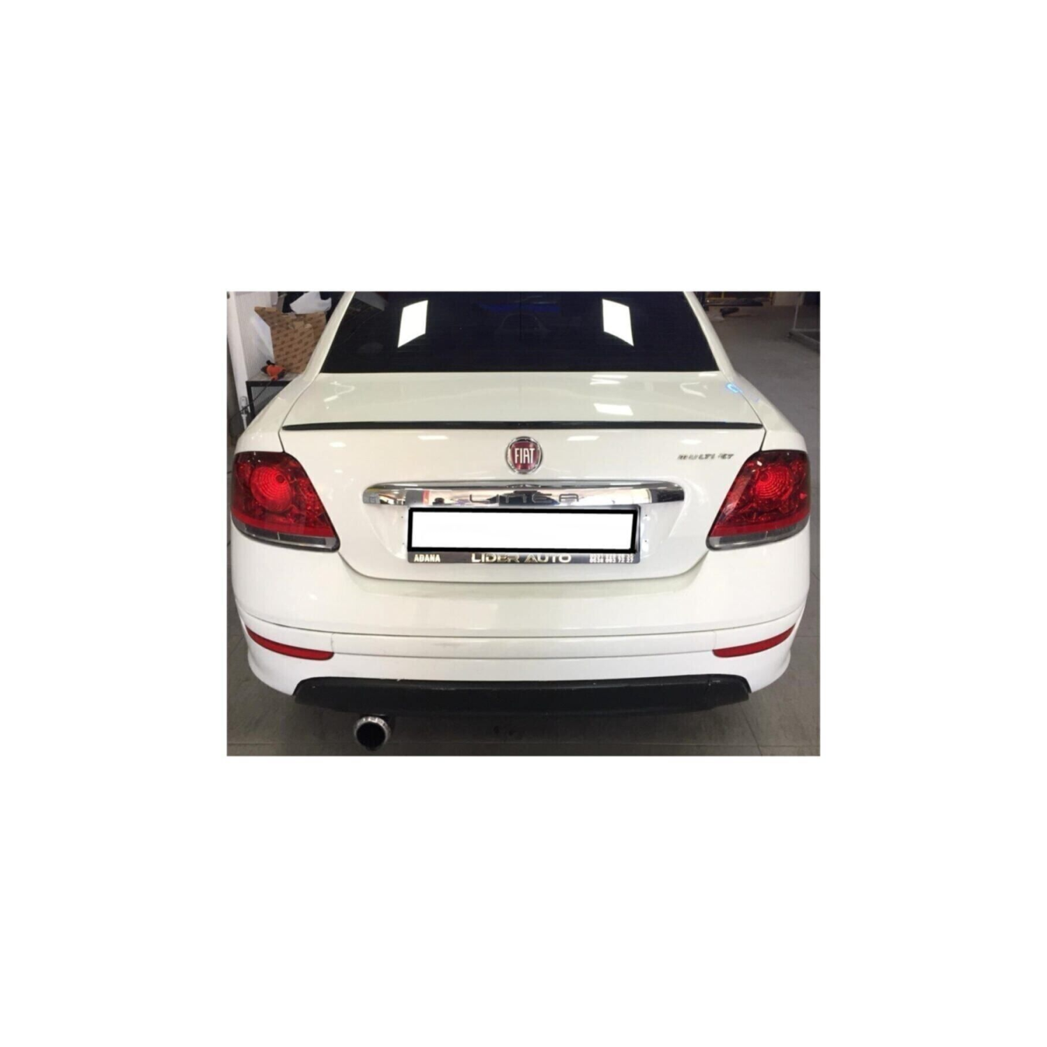 Spoiler Fiat Linea Bagaj Üzeri Çıta - Spoiler Pianoblack - Parlak Siyah + Çift Taraflı Bantlı