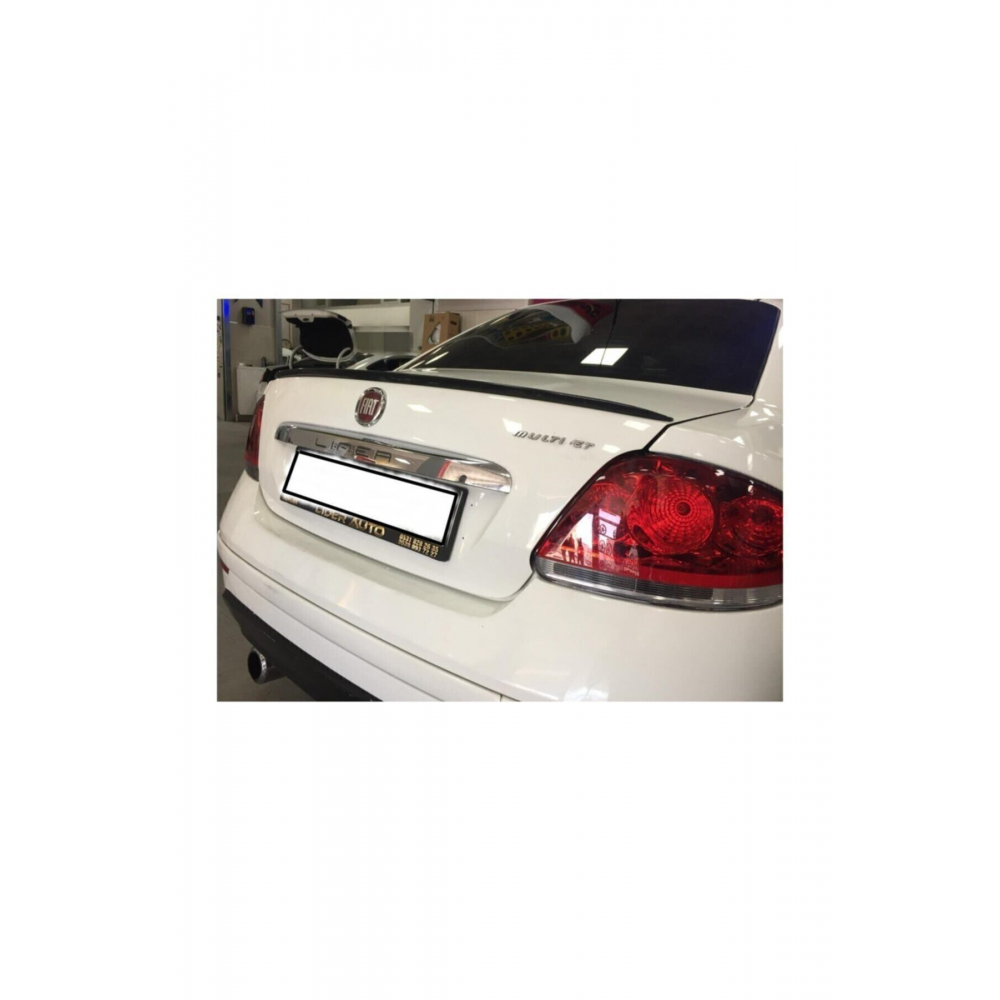 Spoiler Fiat Linea Bagaj Üzeri Çıta - Spoiler Pianoblack - Parlak Siyah + Çift Taraflı Bantlı
