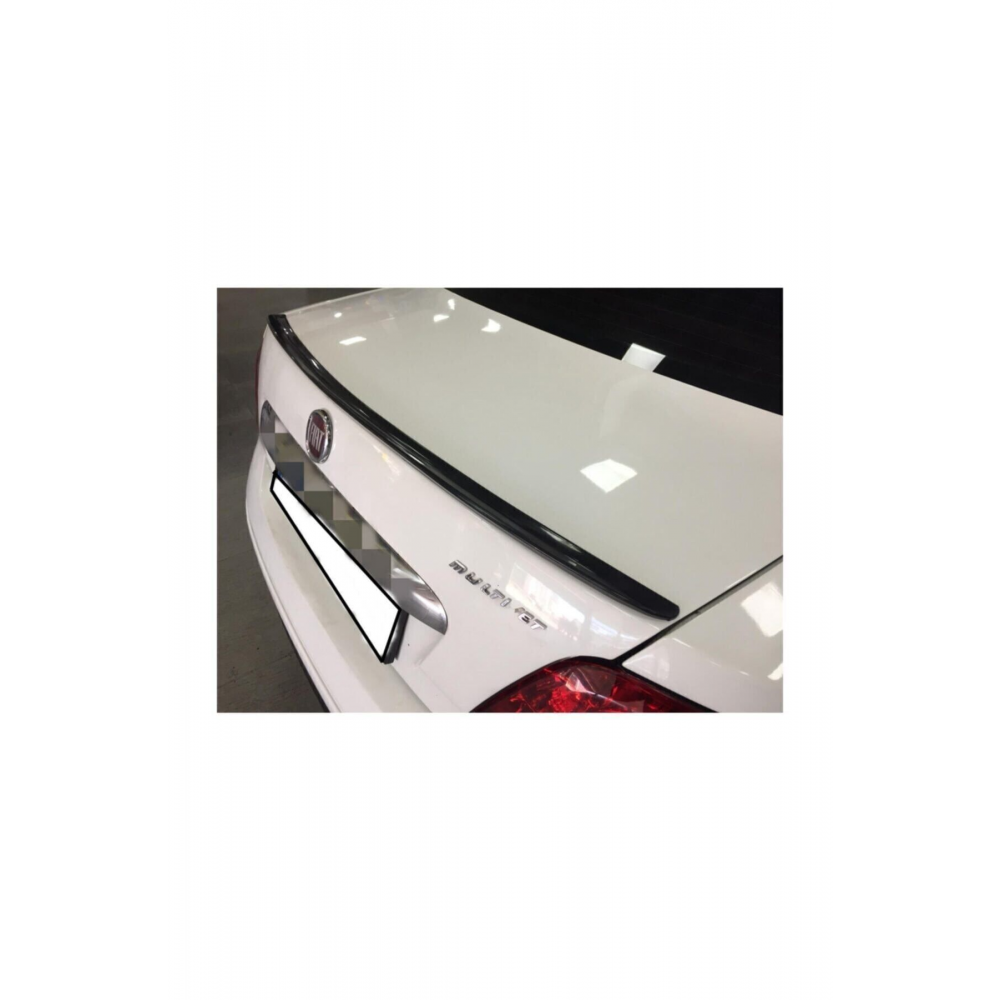 Spoiler Fiat Linea Bagaj Üzeri Çıta - Spoiler Pianoblack - Parlak Siyah + Çift Taraflı Bantlı