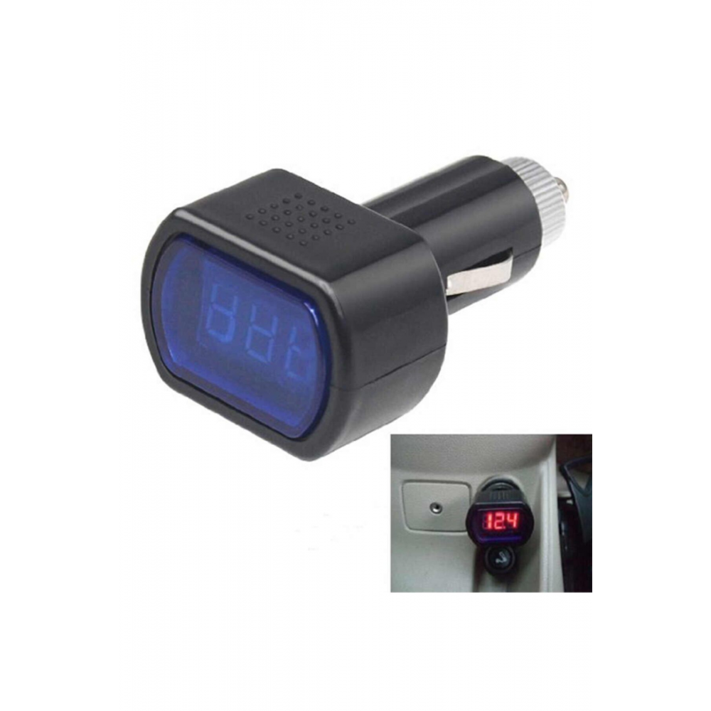 12 24v Dijital Oto Araç Çakmaklık Akü Volt Ölçer Akü Voltmetre