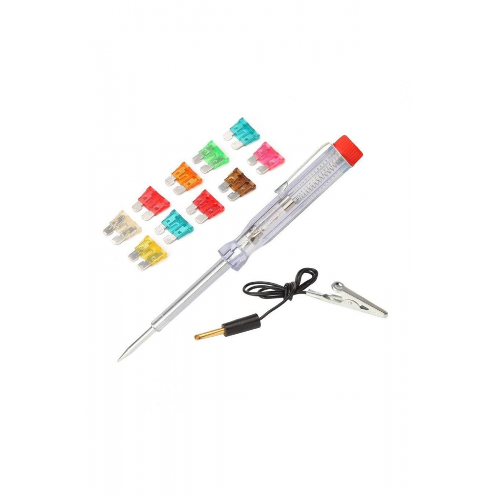 Profesyonel Araç Oto Araba Kontrol Test Kalemi Yedek Sigorta Seti