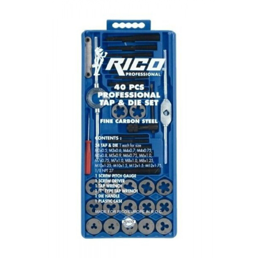 40 Parça Klavuz Pafta Seti Metrik Set Profesyonel Set Kargo Bedava