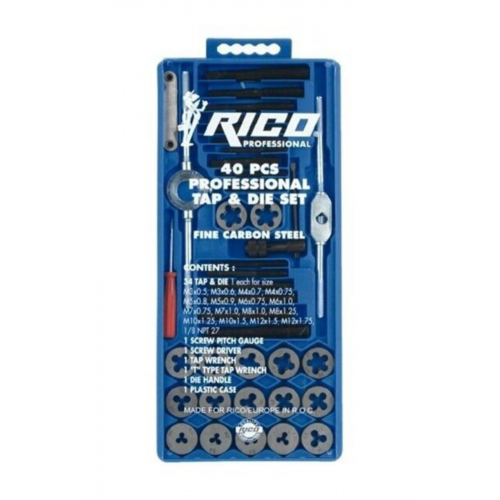 40 Parça Klavuz Pafta Seti Metrik Set Profesyonel Set Kargo Bedava