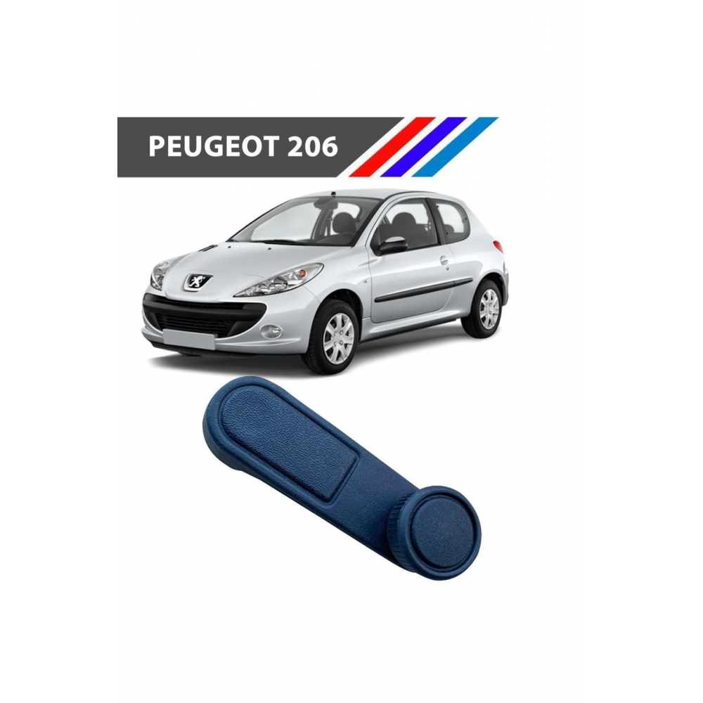 Peugeot 206 Cam Açma Kolu 1 Adet Siyah Renk 1997 - 2014