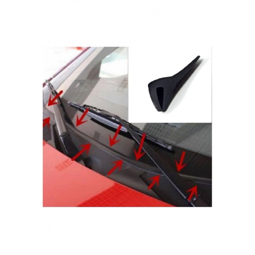 Ön Cam Dış Panel Bantlı Mühür Fitili - Araç Kaput Su Engelleyici Bantlı Fitil Uyumlu