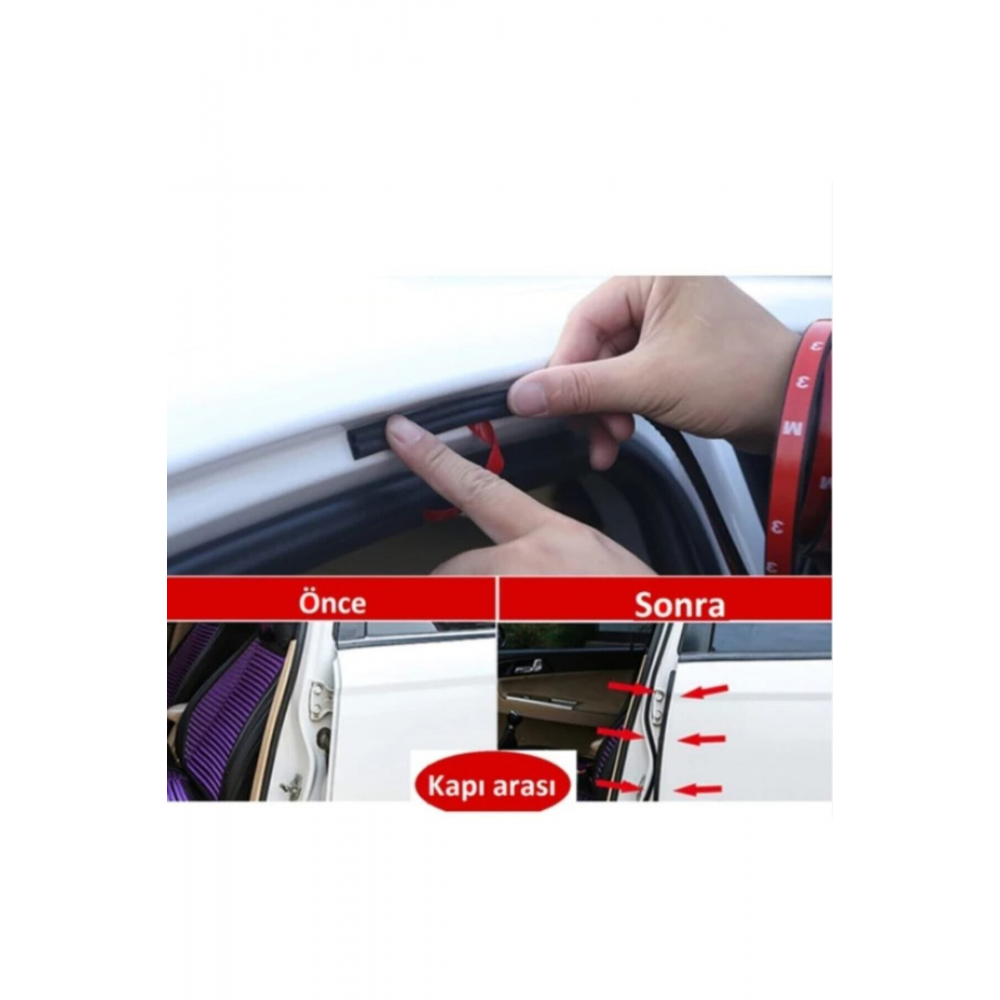 Contacall Toz Fitili 5 Metre Oto Kapı-kaput-bagaj-su-ses Toz Yalıtım Fitili