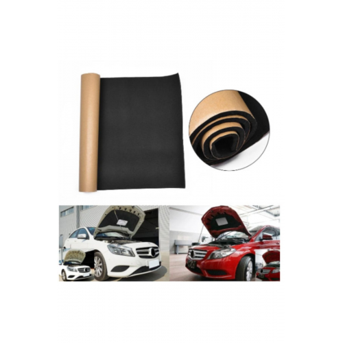 Oto Araç Kaput Ses Yalıtım Süngeri Yapışkanlı Alev Almaz 6mm 100x150