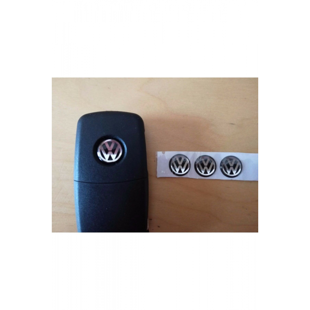 12 Mm Vw Caddy Tiguan Amarok 2 Adet Araç Anahtar Logo Amblemi