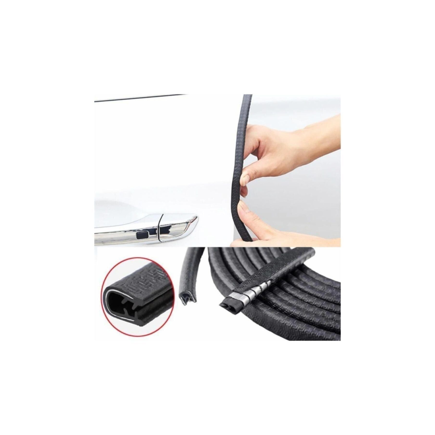 Araç Kapı Koruma Fitili Kapı Çarpma Çizik Önleyici Fitil- 6 M