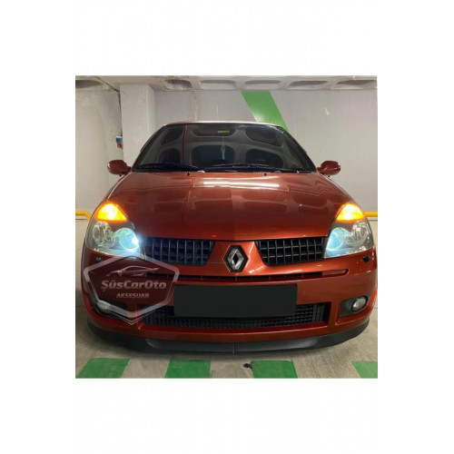 Renault Clio 2 Symbol Hb&Sedan 1998-2008 Uyumlu Üniversal H lip Esnek Ön Lip 2 Parça Karlık Ön Ek