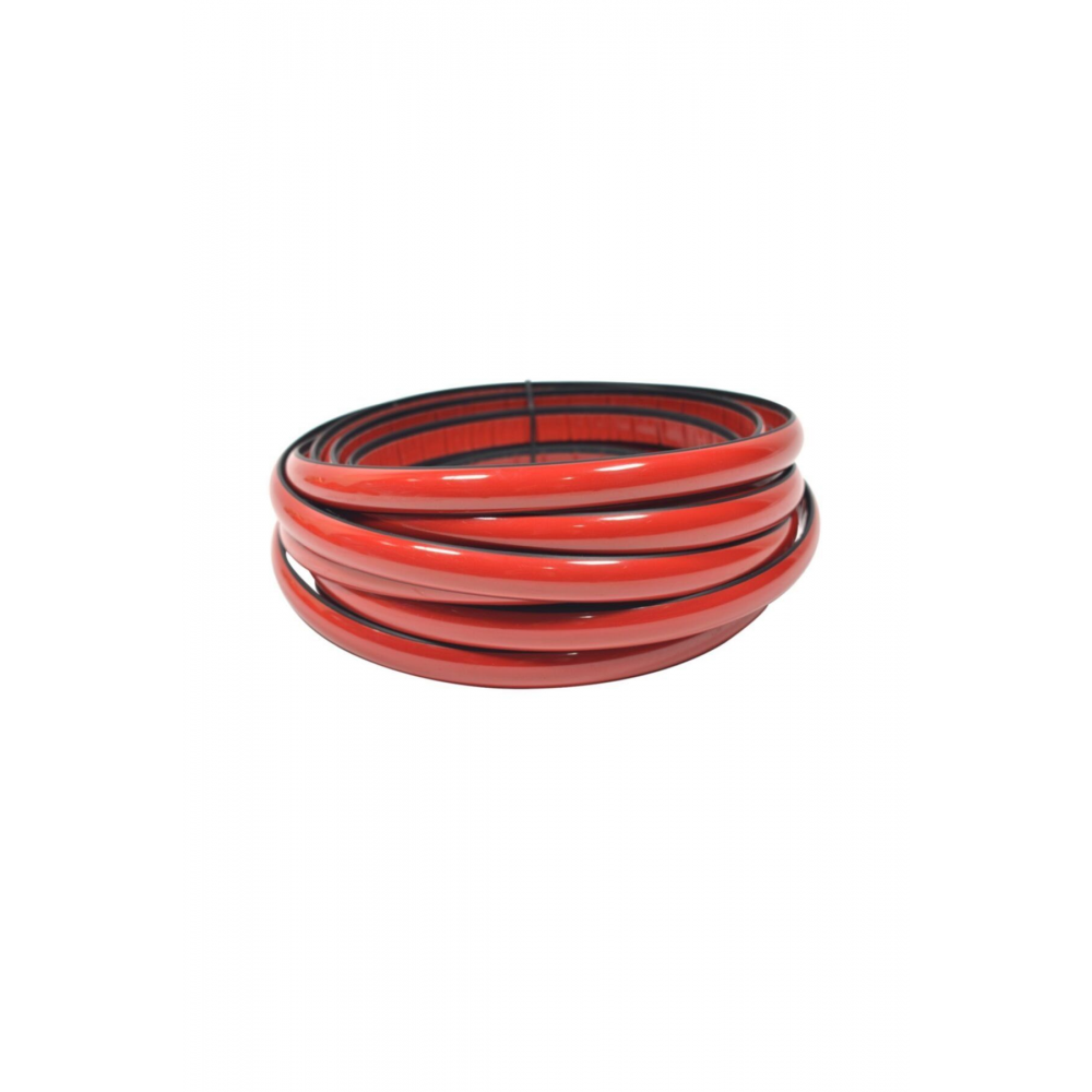 Kırmızı Yapışkanlı Nikelaj Tampon Panjur Şeridi 12 Mm 3 Metre