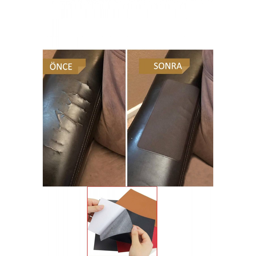 Yapışkanlı Gerçek Suni Deri 11 Farklı Renk Seçenekli 45x100 cm