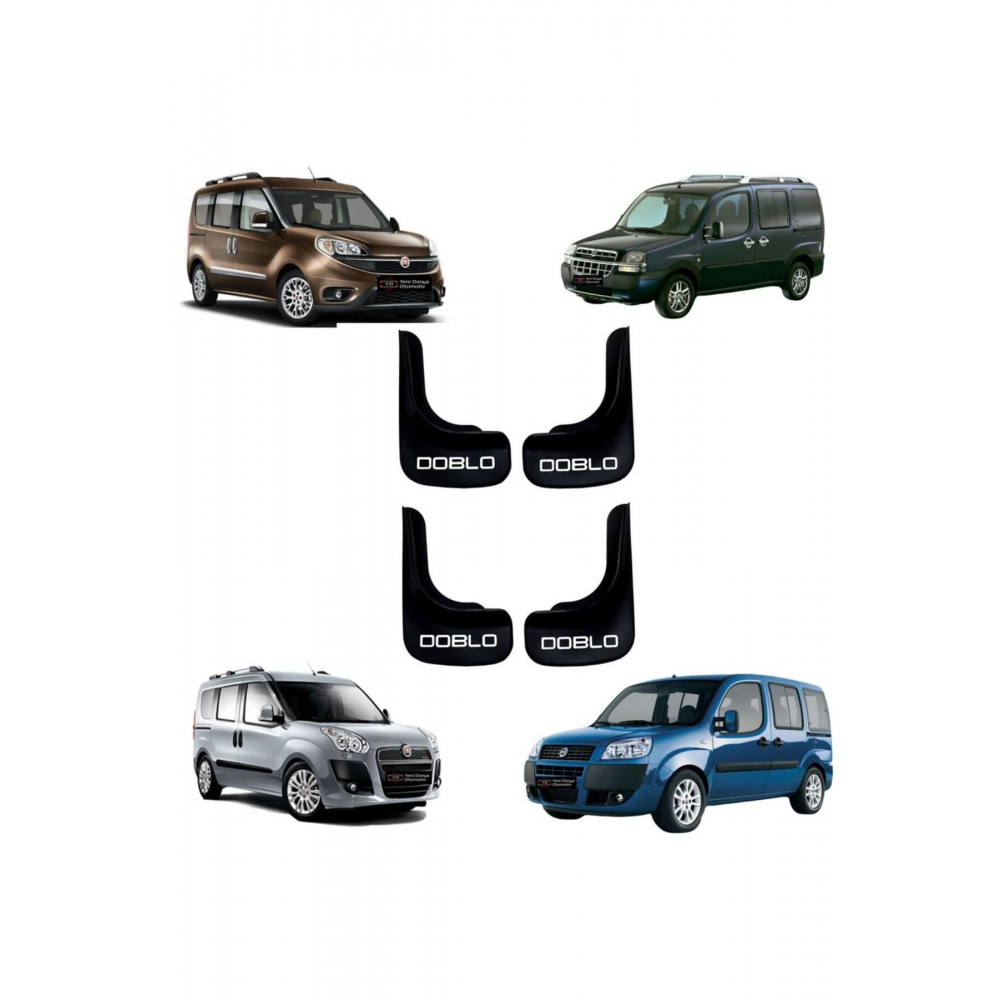 Fiat Doblo Araçlara Uyumlu 4 Lü Ön-arka Paçalık Tozluk Çamurluk U1dblx001yd