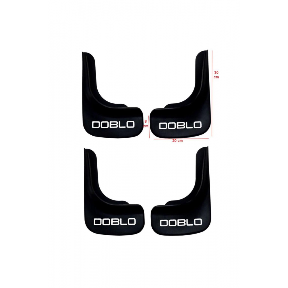 Fiat Doblo Araçlara Uyumlu 4 Lü Ön-arka Paçalık Tozluk Çamurluk U1dblx001yd