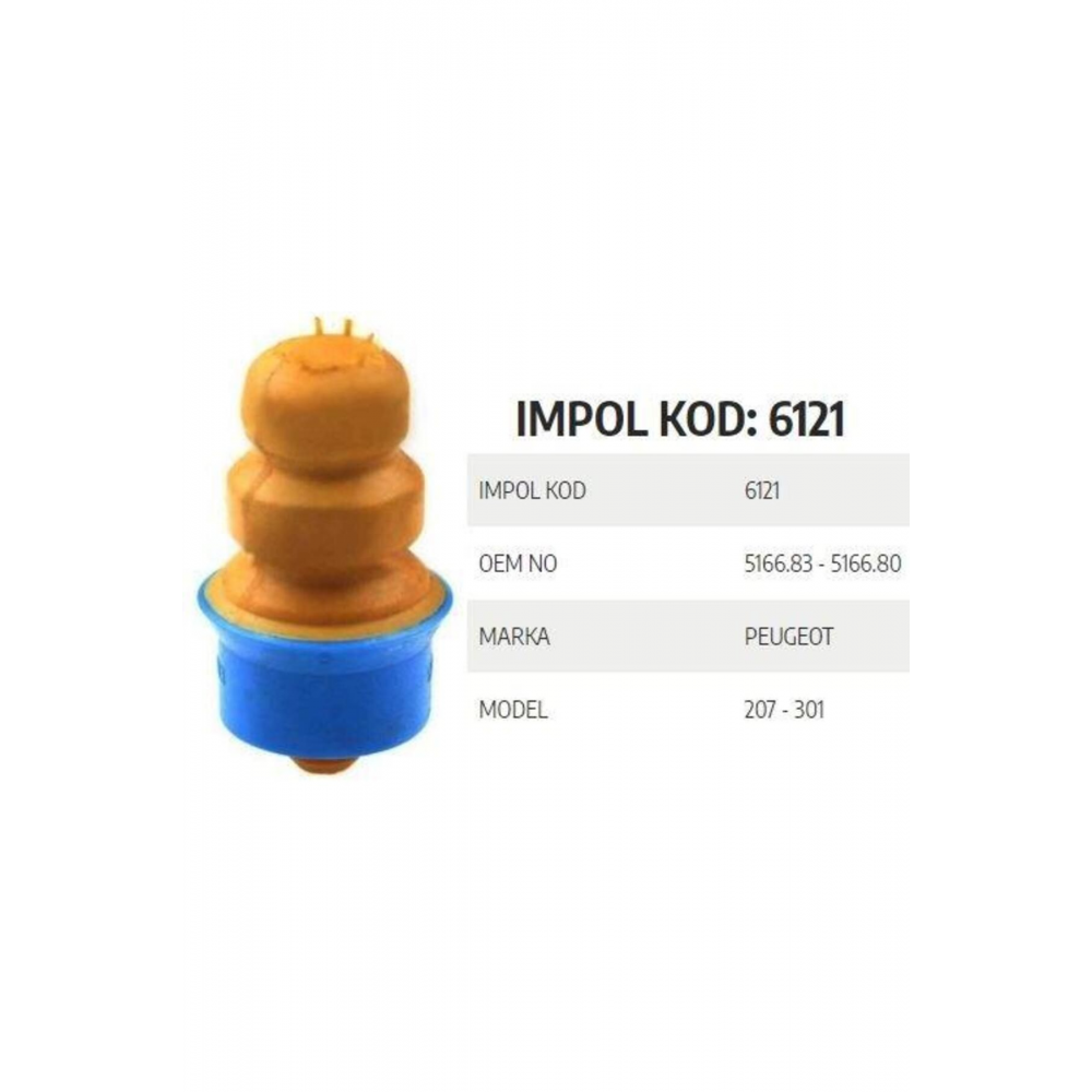 SÜSPANSIYON TAKOZU ARKA PEUGEOT 207-301 PEUGEOT 516683 -516680