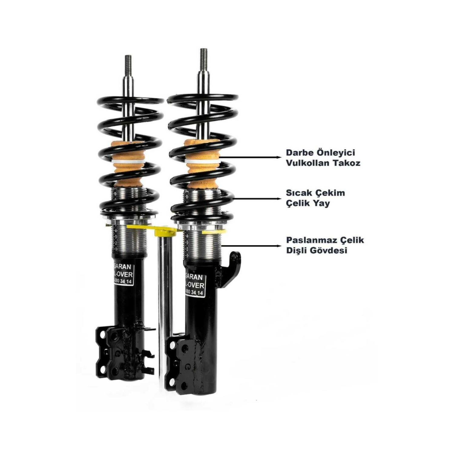 Fiat Egea Uyumlu Coilover Ayarlı Amortisör 10 Cm