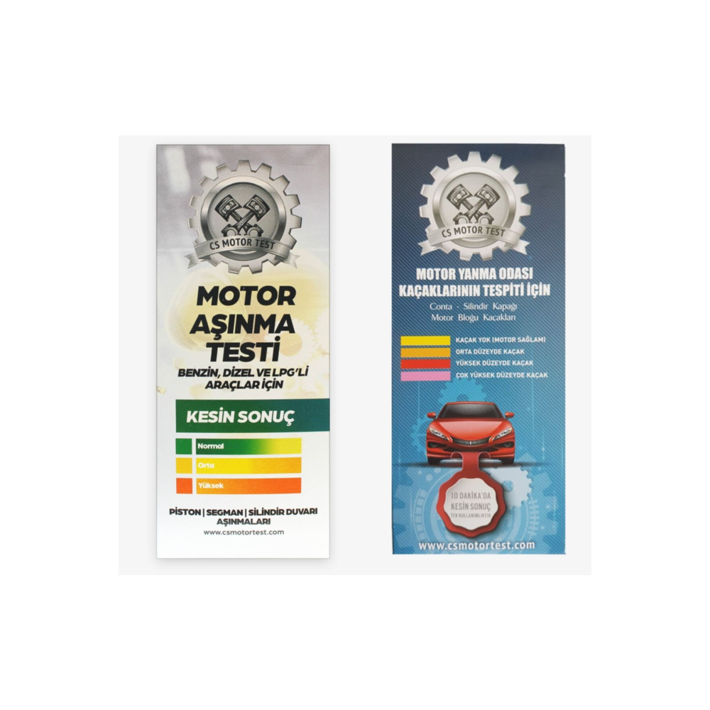 Cs Motor Aşınma Ve Conta Kaçak Testi- Avantajlı 2'li Paket