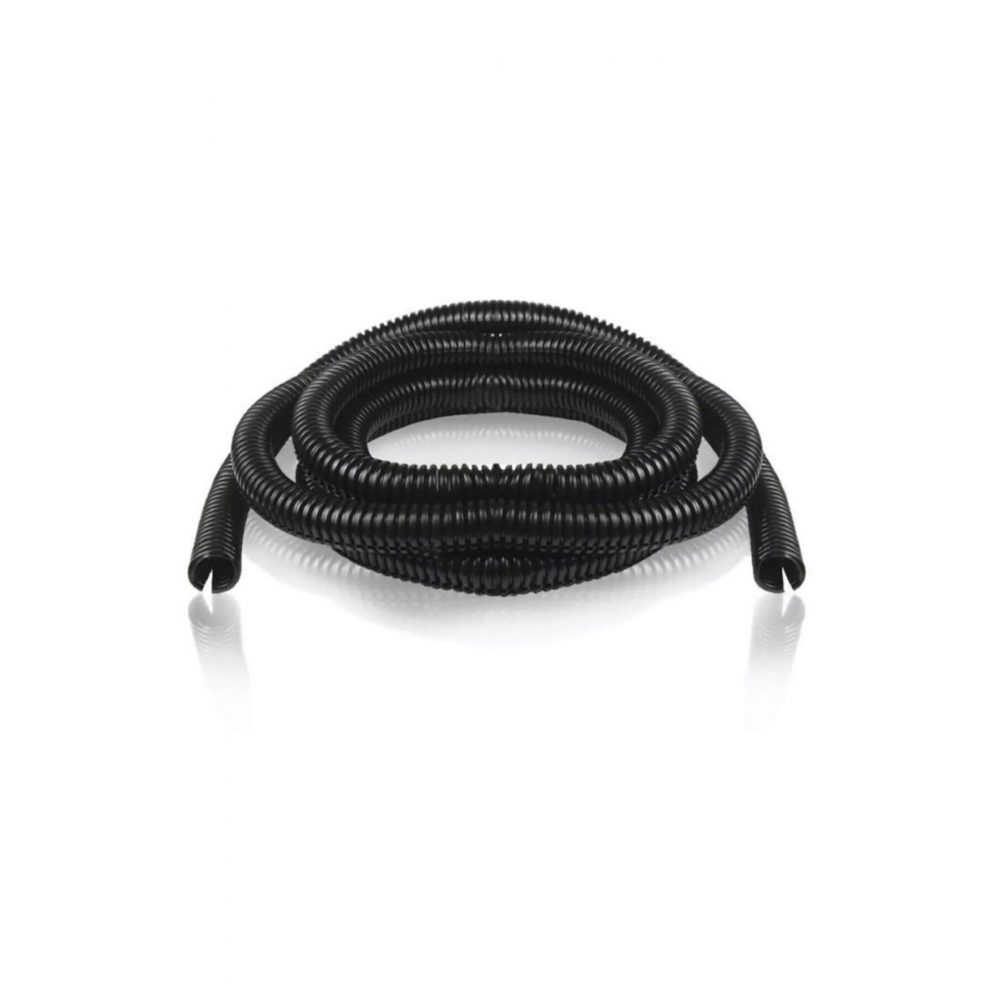 1 Metre 7mm Siyah Renk Kablo Tesisat Gizleme Düzenleme Hortumu Yarıklı Hortum