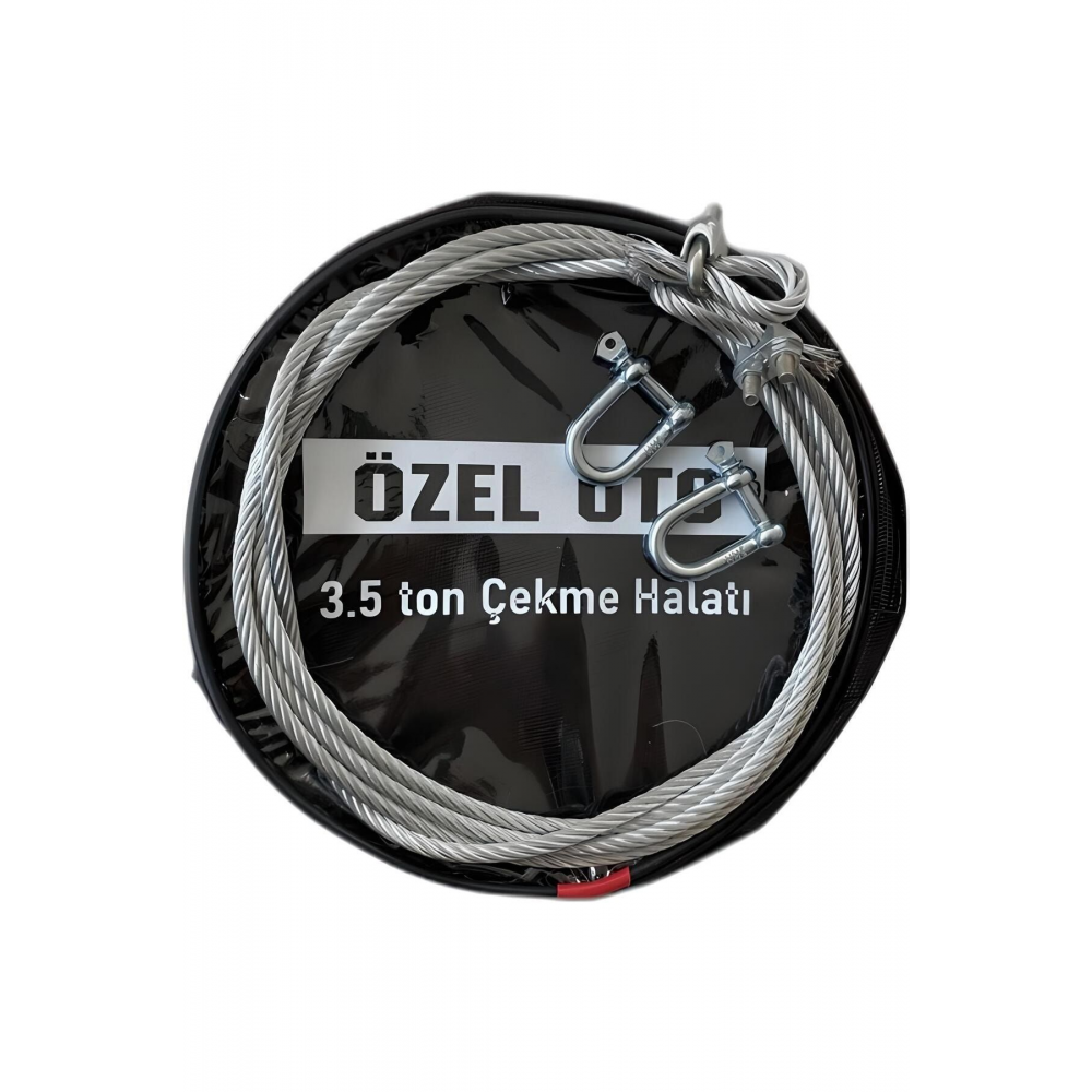 Çelik Çeki Halatı Izoleli Oto Çekme Halatı 3,5 Ton