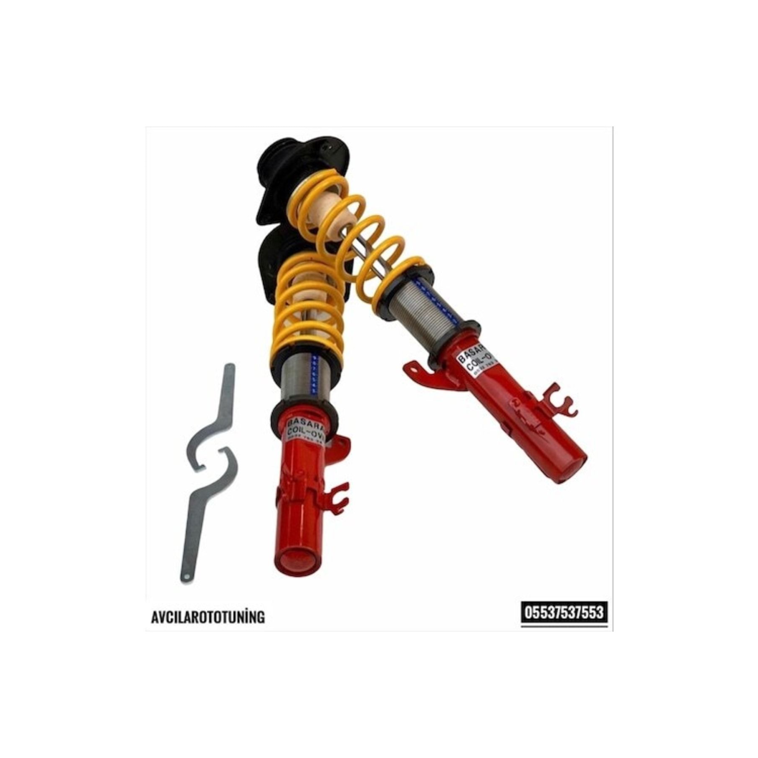 Scirocco 2009 Başaran Coil Coilover Coliver Spor Yay 'lı Ayarlı Amortisör 10cm