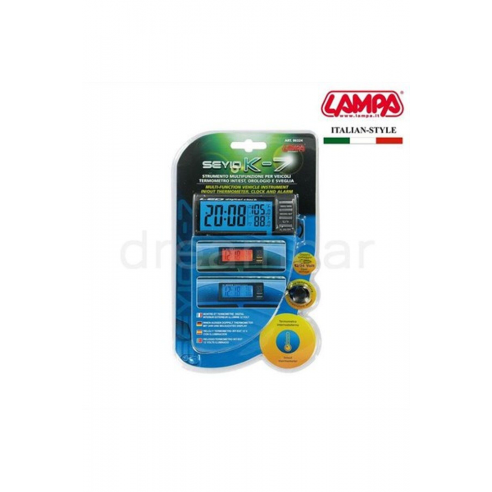 Seyio K-7 Lcd Saat İç Dış Termometre Alarm 86324