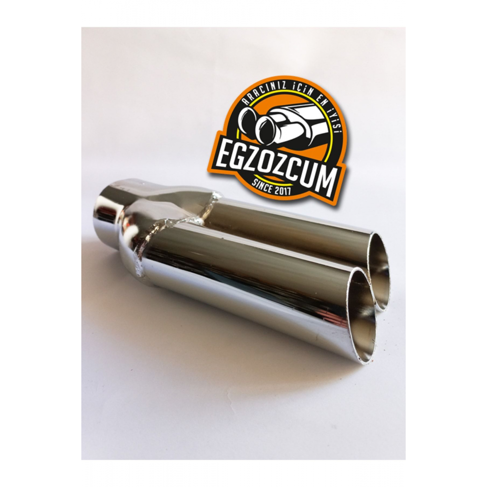 Çifli Nikelaj Her Araca Uyumlu Sessiz Egzoz Ucu