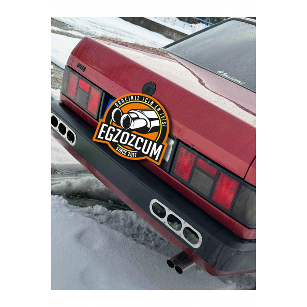 Çifli Nikelaj Her Araca Uyumlu Sessiz Egzoz Ucu