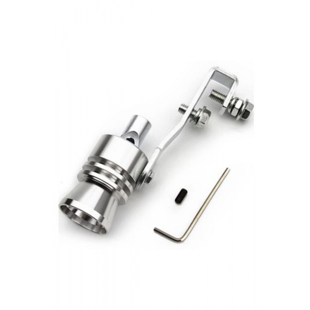 Üniversal Egzoz Islık Aparatı Egzoz Ucu Turbo Sesi Large 29 Mm Krom