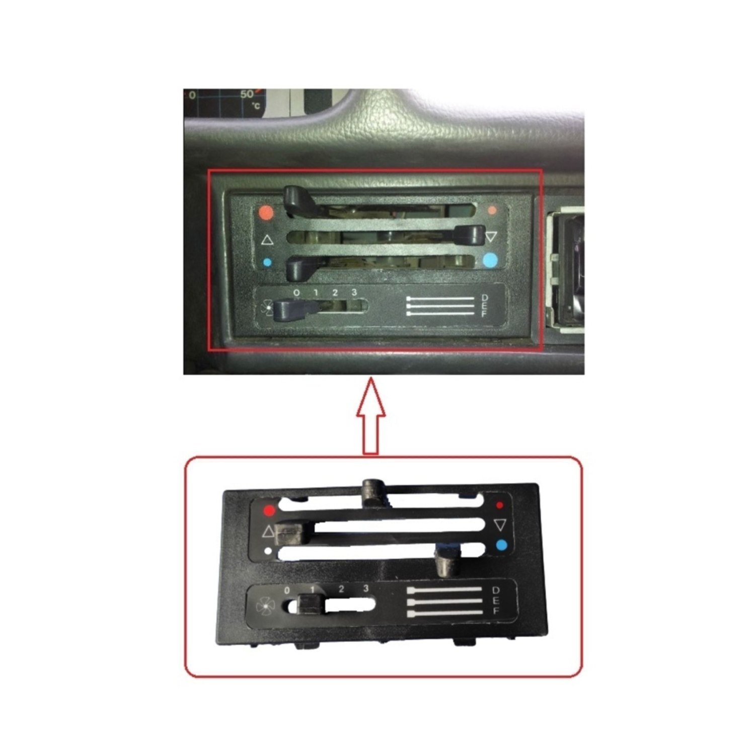 Tofaş Doğan Şahin Kartal Kalorifer Kumanda Paneli Düğmeli Takım