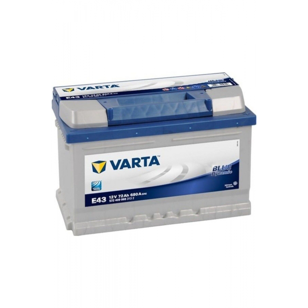 Varta Akü 12V 72 Ah Amper E43 (Ford-Opel Alçak Tip) Akü 2024