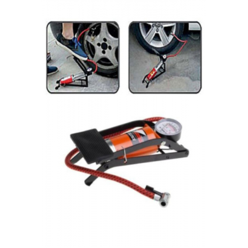 Ayak Hava Pompası Oto Lastik Pompası Ayak Top Lastik Hava Şişirme Lastik Pompası Bisiklet Motosiklet
